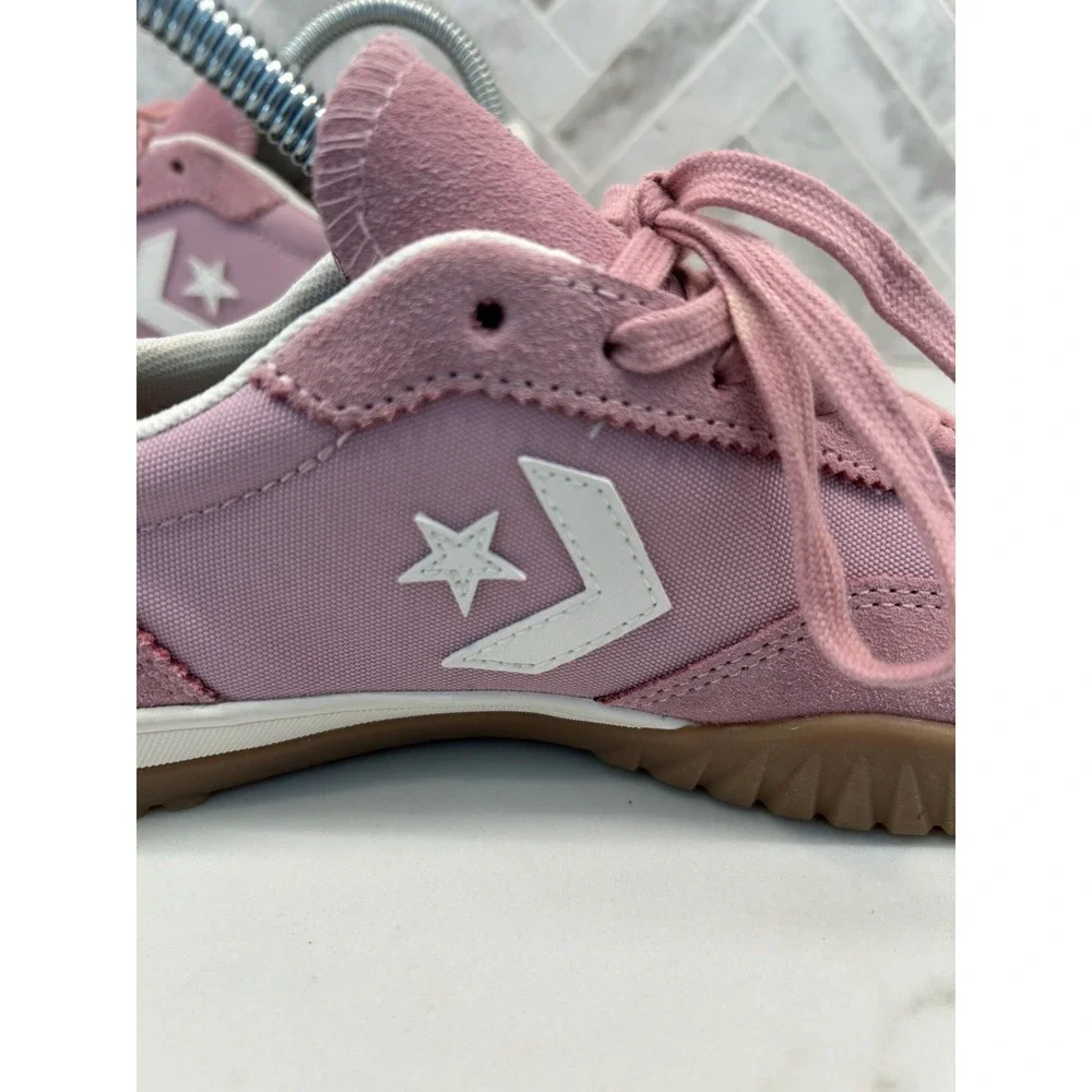 Converse Chuck Taylor All Star Run Star Trainer Sneakers Womens 7.5 Pink Suede - Picture 5 of 8